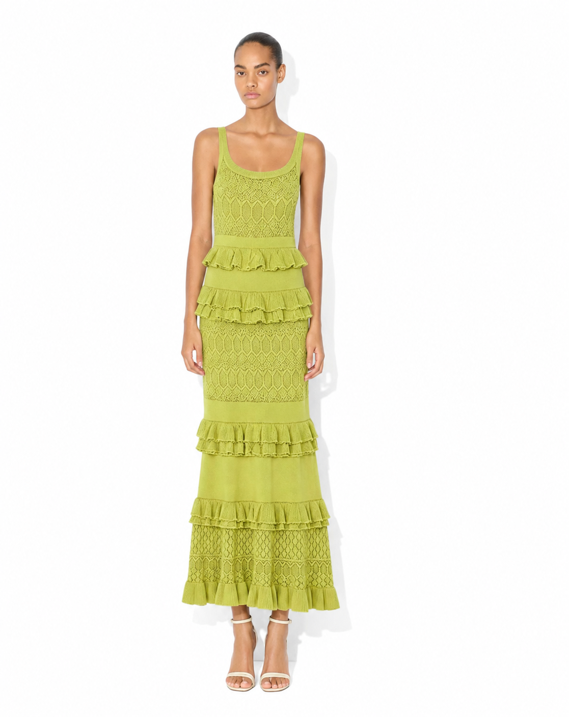Sienna Ruffle Knit Maxi Dress
