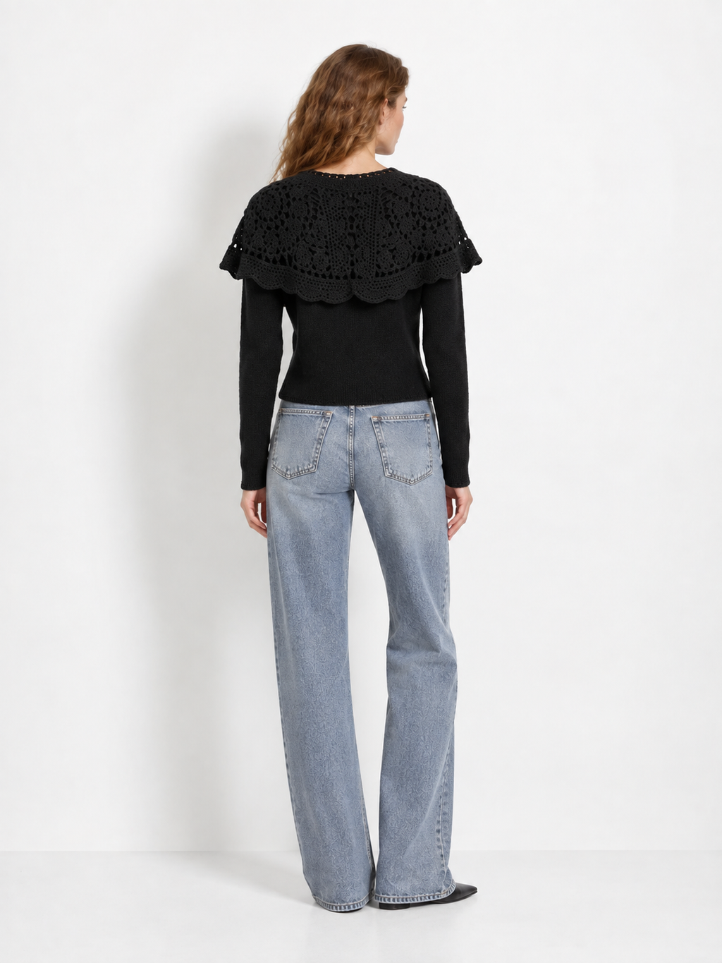 Mina Crochet Collar Cardigan
