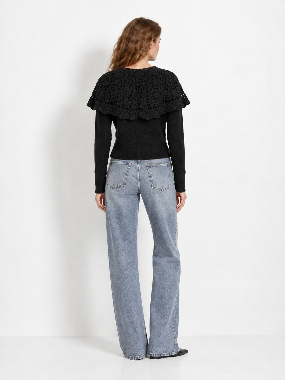 Mina Crochet Collar Cardigan