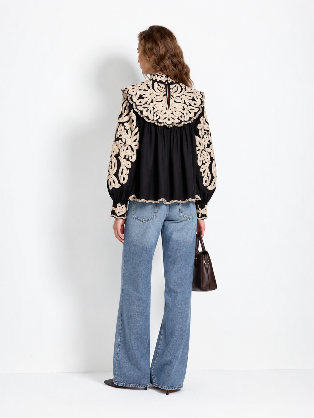 Céline Embroidered Blouse