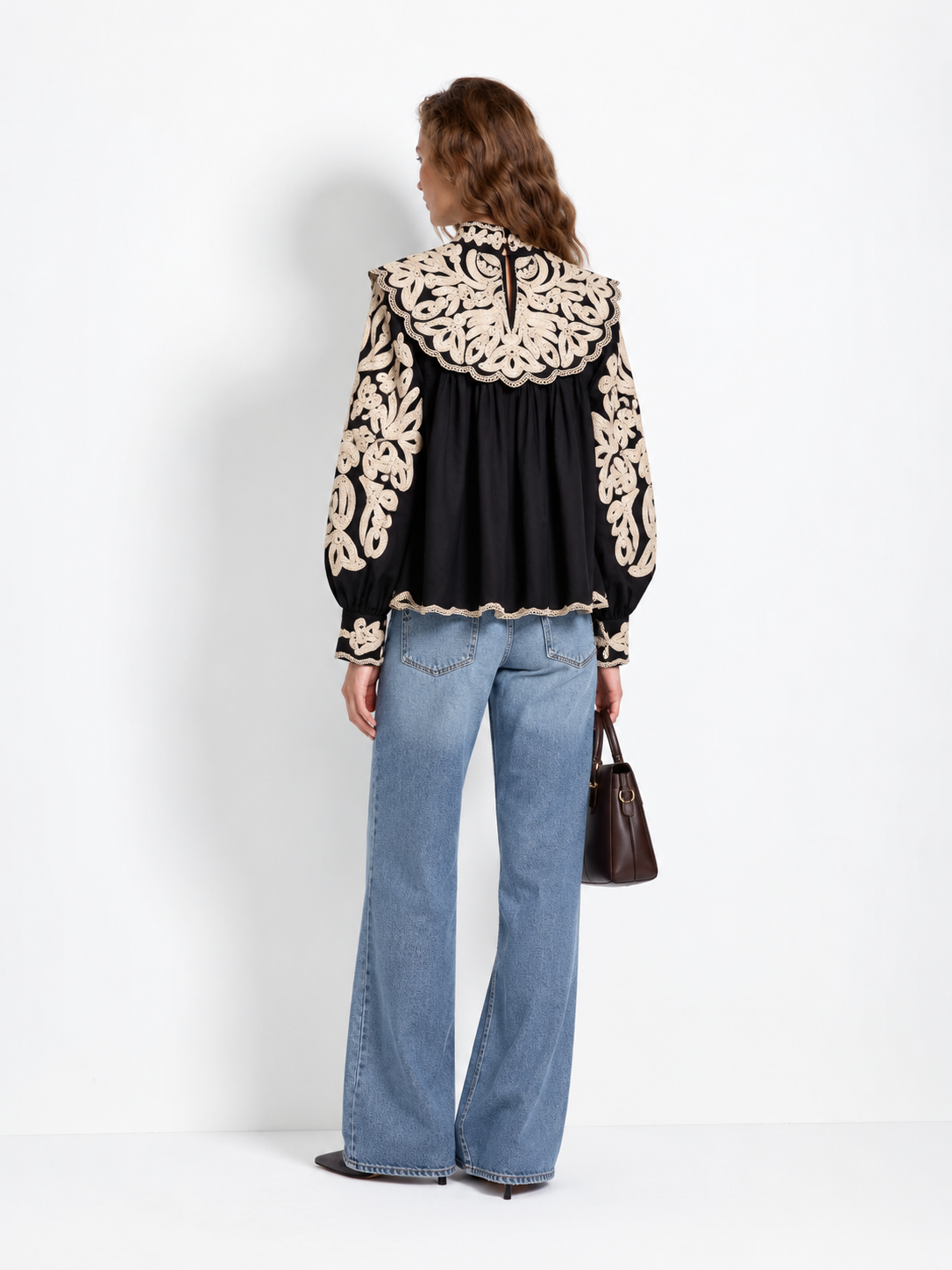 Céline Embroidered Blouse