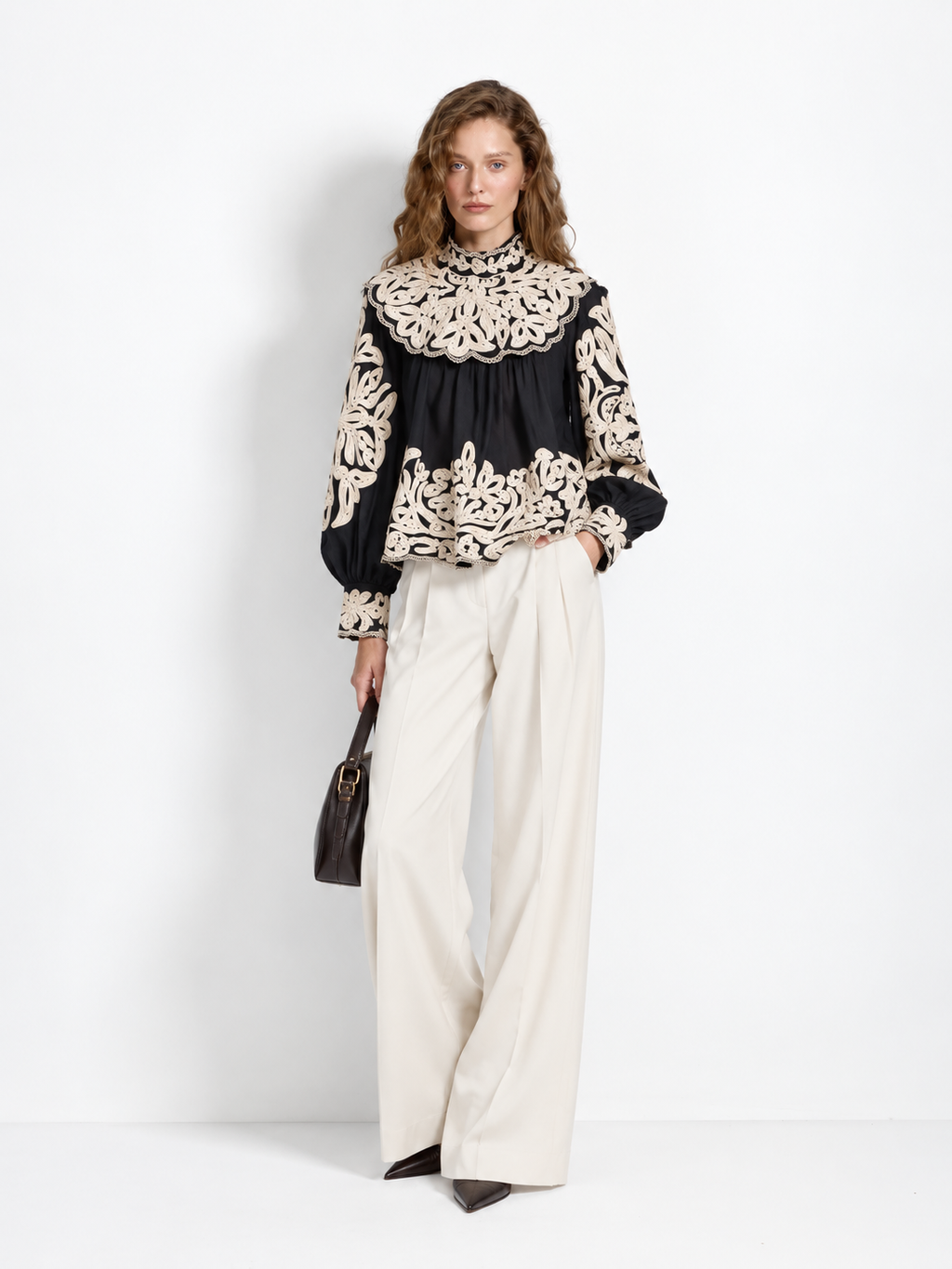 Céline Embroidered Blouse