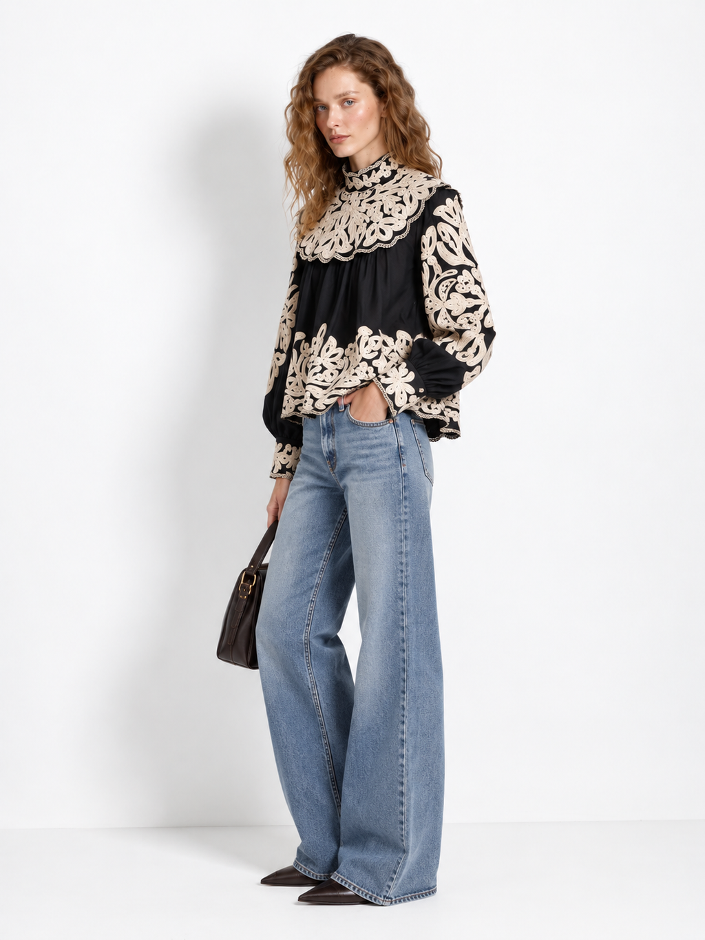 Céline Embroidered Blouse