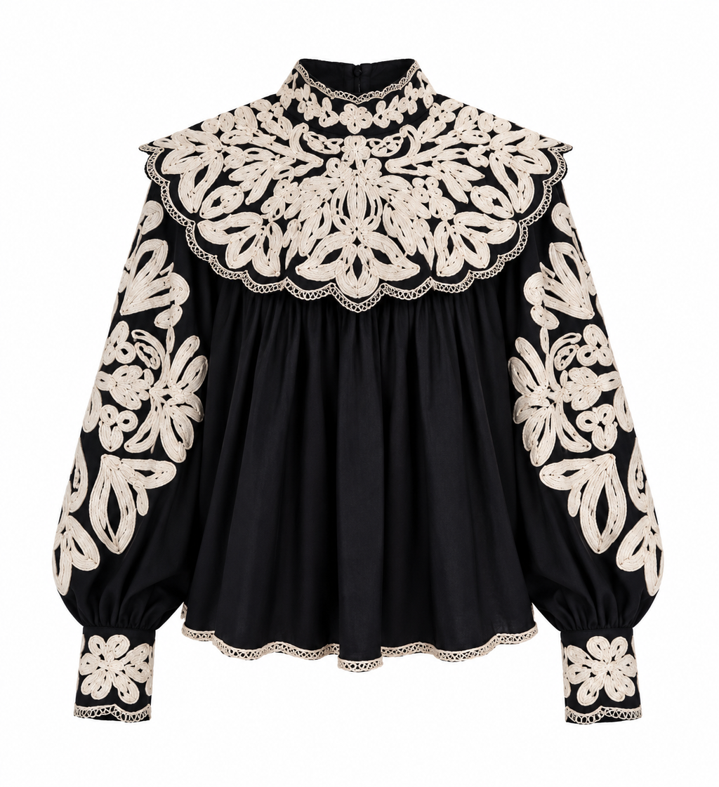 Céline Embroidered Blouse