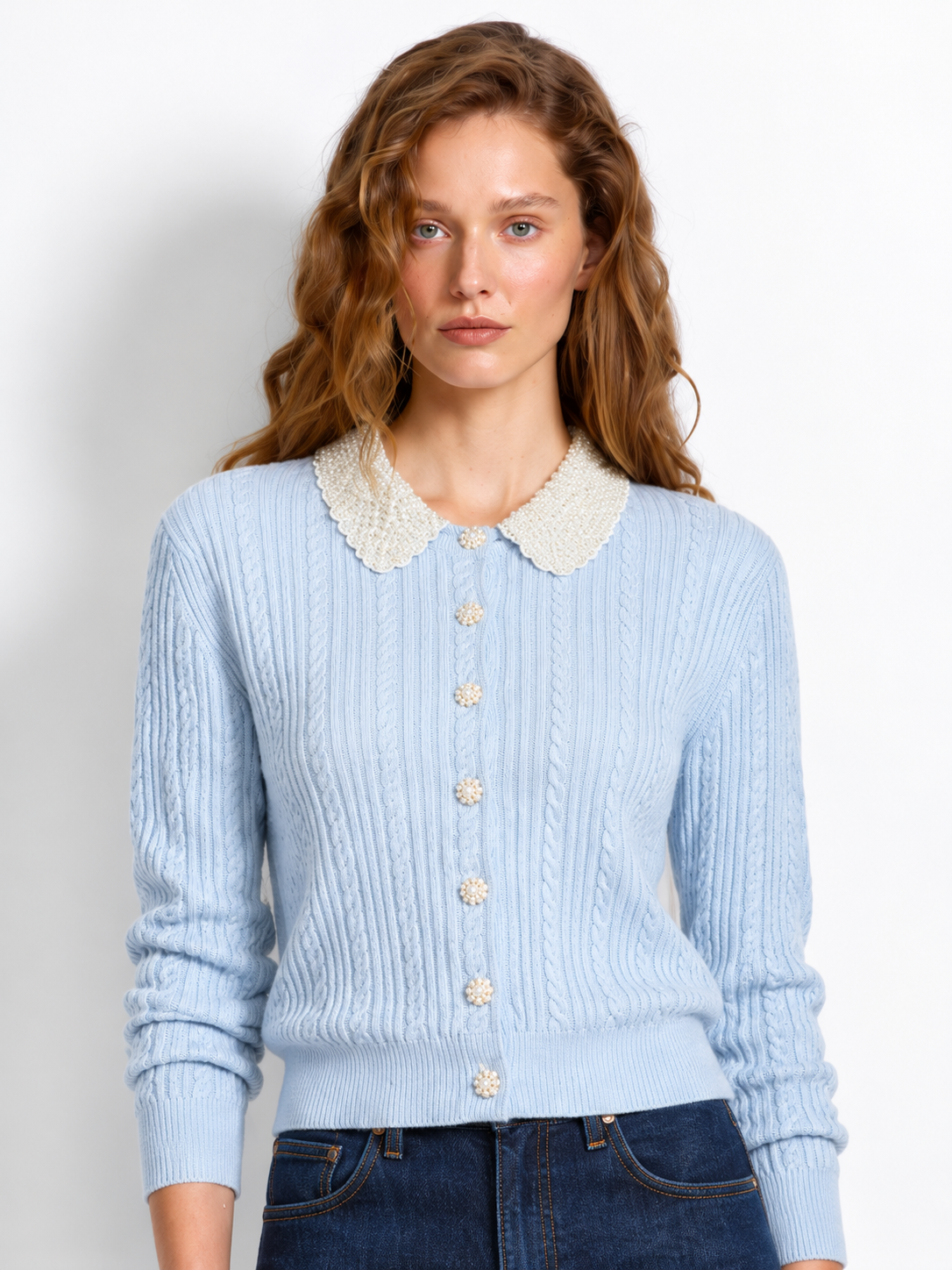 Aveline Cable Knit Cardigan
